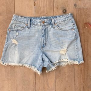Frayed Jean shorts